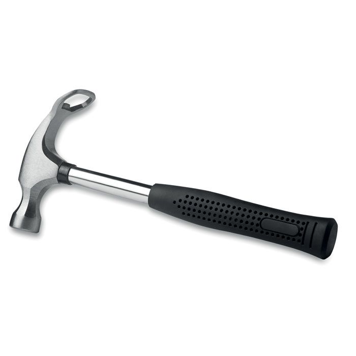 Herramientas multifunción bierhammer martillo con abrebotellas de metal con logo vista 1