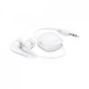 Auriculares botón pinel blanco con logo vista 1