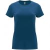 Camisetas manga corta roly capri mujer de 100% algodón azul marino con logo vista 1