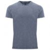 Camisetas manga corta roly husky de 100% algodón azul denim con impresión vista 1